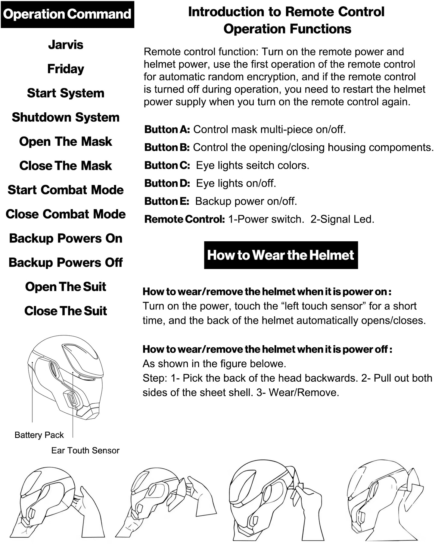 Iron Man MK50 Wearable Helmet - Voice, Touch & Remote Control with LED Eyes & Friday Greetings