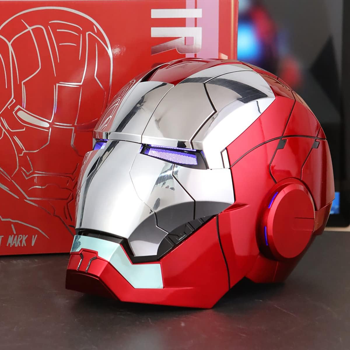 Iron Man MK5 Helmet Silver Edition with Voice Control