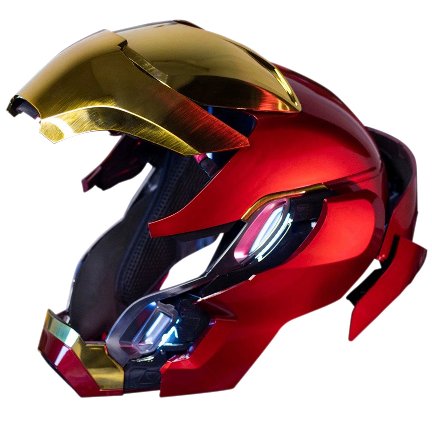 Iron Man MK50 Wearable Helmet - Voice, Touch & Remote Control with LED Eyes & Friday Greetings