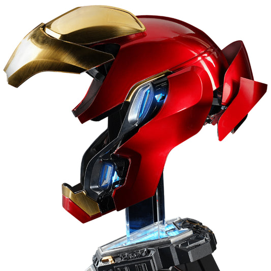 Iron Man MK50 Wearable Helmet - Voice, Touch & Remote Control with LED Eyes & Friday Greetings